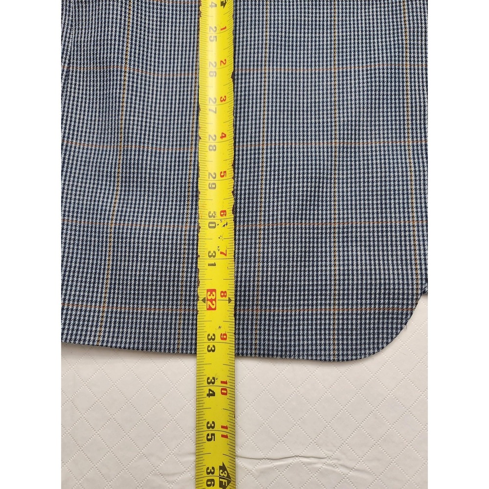 Canali Blazer Mens 54R Blue Plaid Wool Sport Coat Made In Italy Saks Fifth - Picture 5 of 16
